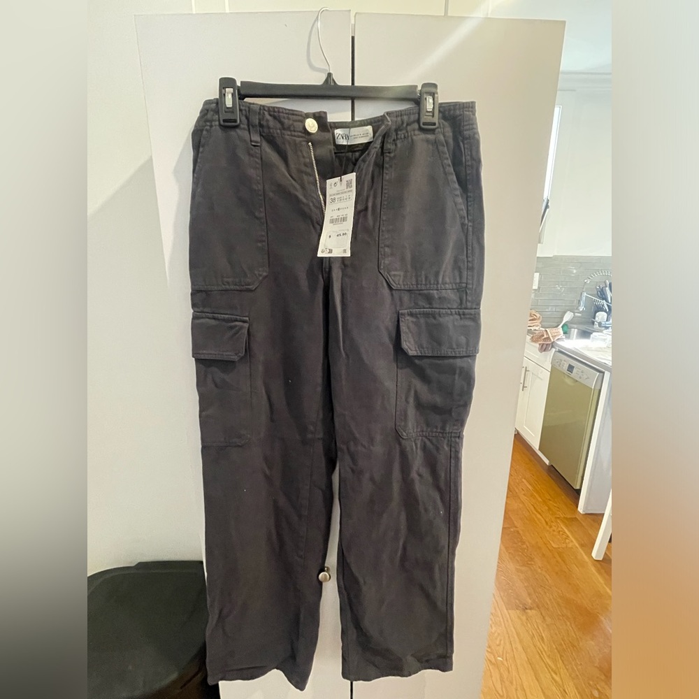 Zara Navy Cargo pants! New with tags.